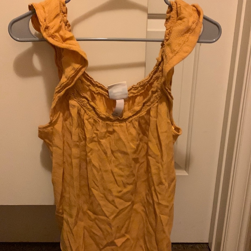 Mustard Knox rose tank